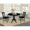 International Concepts Round 42 in Round Top Pedestal Table with 2 Chairs, Black, 42 in W, 42 in L, 29.5 in H, Wood, Black K46-42DPT-C61-2 - alternate 5